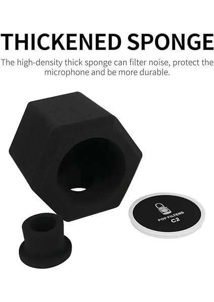 Mikrofon Gürültü Azaltma Rüzgar Ekran C2 Mikrofon -Filtre Akustik Kayıt Stüdyoları Mikrofon Ses Emici Köpük Ses Yalıtım Topu indirimleri