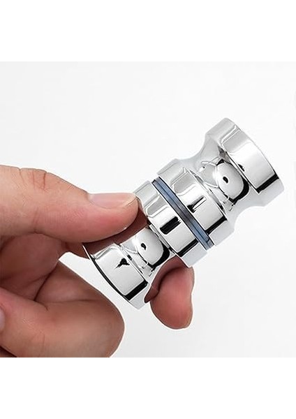 Çift Duş Kapısı Düğmeleri, Alüminyum Alaşımlı Duş Kapı Kolu, Yuvarlak Sürgülü Kapı Kolu Duş Camı Kulpları Duş Kutusu Için Yedek Parçalar fırsatları