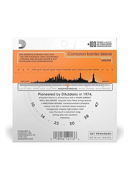 EJ15 Akustik Gitar Tel Seti, Phosphor-Bronze, Extra Lig fiyatları