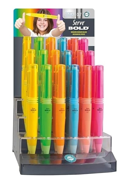 Bold Mekanik Kursun Kalem 07MM Pembe modelleri