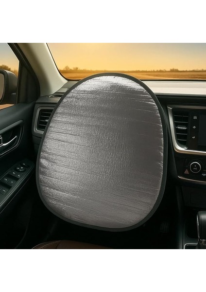 Direksiyon Güneşliği Araba Oto Direksiyon Güneşlik Direksiyon Güneş Koruyucu Kılıf Ön Cam