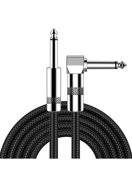 Bee Enstrüman Kablosu Elektrikli Enstrüman Kablosu Bas Amp Kablosu 1/4 Elektro Gitar, Bas Gitar, Klavye, Elektrikli Mandolin, Pro Audio (3 M/10 Ft, Açılı Fiş)