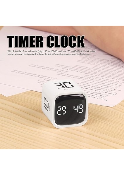 Timer Küp Geri Sayım Zamanlayıcı Zaman Yönetimi Zamanlama-Ses Seviyesi Ayarlanabilir Döner Zamanlayıcı Tip C Hızlı Şarj Zamanlayıcı Saat 5 Dak 10 Dak 30 Dak 60 Dak (Whıte) fiyatları