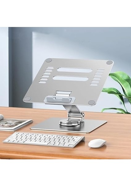 Kaliteli Metal Taşınabilir Katlanabilir Laptop Notebook Macbook ile Uyumlu Bilgisayar Standı 360 Derece Dönebilir Yükseklik Ayarlı fiyatları
