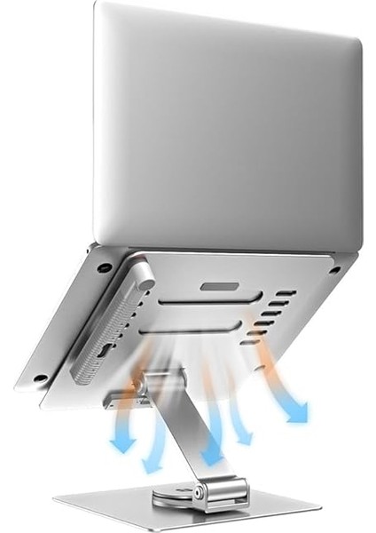 Kaliteli Metal Taşınabilir Katlanabilir Laptop Notebook Macbook ile Uyumlu Bilgisayar Standı 360 Derece Dönebilir Yükseklik Ayarlı modelleri