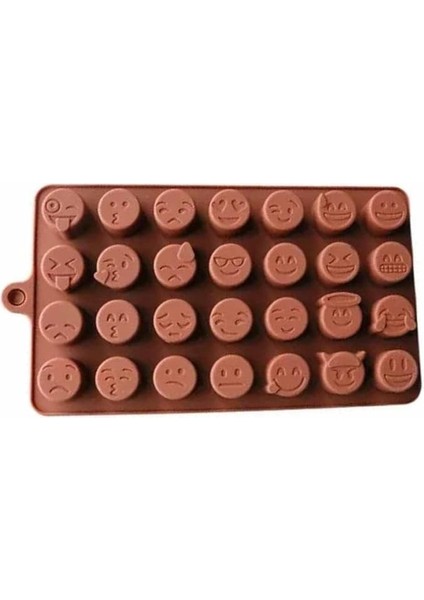 Silikon Çikolata Kalıbı Karışık Emoji (Sck-43)