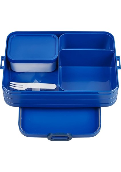 - Yemek Kutusu Take A Break Large – Bölmeli Beslenme Kutusu – 8 Adede Kadar Tereyağı Ekmeği Için Uygundur – Yemek Hazırlama Için Ideal – 1500 ml – Canlı Mavi