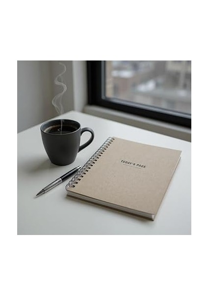 Tanıtım Tarihsiz 6 Aylık Günlük Planlayıcı | Spiralli Sert Kapaklı Organizer Not Defteri | 204 Sayfa | 22 x 28,5 cm fırsatları