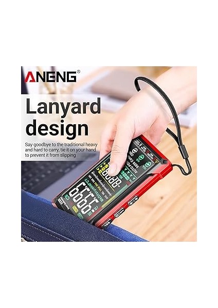 Dijital Multimetre Test Cihazı Akıllı Dokunmatik Otomatik Değişen 9999 Sayım Şarj Edilebilir Yanmayan Ohm Amp Voltmetre Dc/ac Akım Gerilim Direnci Kapasitör Frekans Sıcaklığı fiyatları