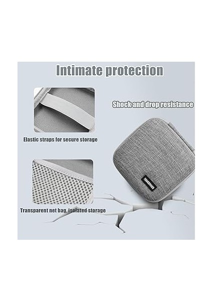 MacBook Air/pro Şarj Cihazı Için Saklama Çantası, Dizüstü Bilgisayar Aksesuarı Saklama Çantası, Küçük Saklama Kutusu, Magic Mouse/usb-Flash Bellek/güç Kablosu/kulaklık Için, Toz Geçirmez ve fırsatları