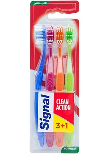 Premium Action 4'lü (3+1) Yumuşak Diş Fırçası fiyatları