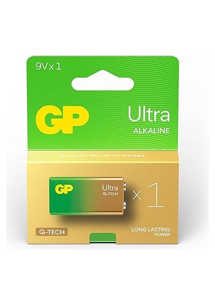 Batteries G-Tech Ultra Alkalin 9V - 6LR61 Boy 9V Pil Tekli Kart fiyatları