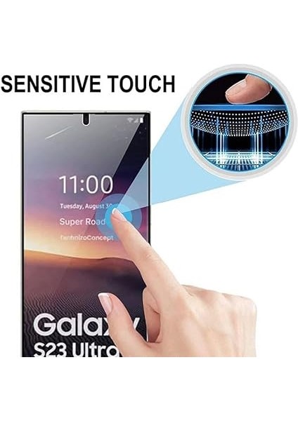 Samsung Galaxy S23 Ultra ile Uyumlu Zore Polymer Nano Tam Kaplama Ekran Koruyucu – Esnek Tpu Film, Kavisli Full Cover, Çizilmeye Dayanıklı modelleri