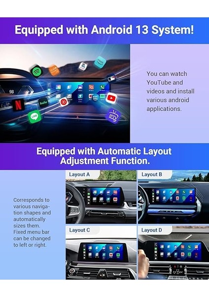 Ottoaibox I3 Bmw, Android 13, Kablosuz/wireless Carplay Üzerinden SM6125 Android Box, Wi-Fi Hotspot, Sım Kart, Google Play Store, Netflix, Youtube Destekli (Imeı Kayıtlı) fırsatları