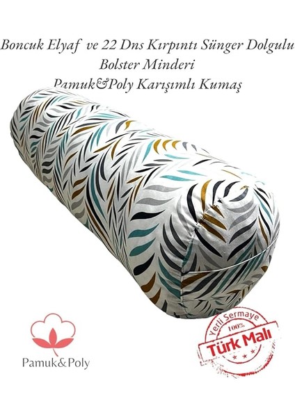 Desen Pamuk Poly Kumaş Bolster Minderi, Silindir Yoga Minderi indirimleri