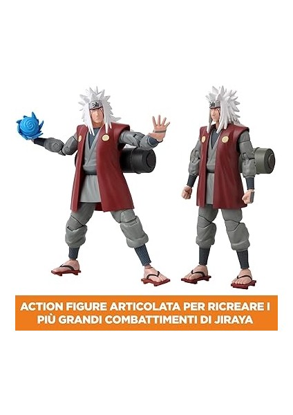 16 cm Jiraiya Poz Verilebilir Figür, Anime Heroes Naruto Serisi fırsatları