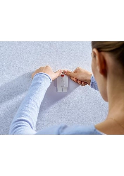 77777 – 00002 – 00 ÇIKARILABILIR Ayarlanabilir Kendinden Yapışkanlı Tırnak Üzerine Resim Asmak Için Duvar Kağıdı, Beyaz indirimleri