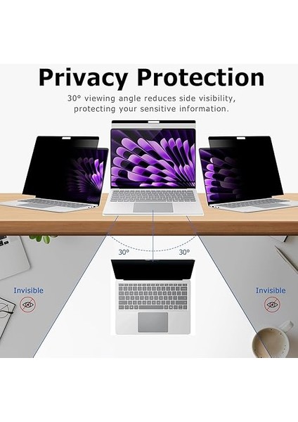 Gizlilik Ekranı Macbook Pro 13 Inç (2016-2022, M1, M2) / Macbook Air 13 In (2018-2021, M1) Için, Mavi Işık Filtresi, Mat Bitiş, Anti-Parlama Göz Koruması – Premium Iş Koruması modelleri