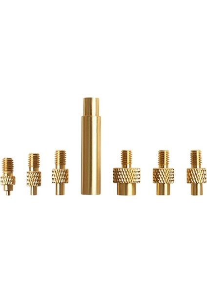 3D Baskı Sıcak Eriyik Isı Tırtıllı Gömülü Enjeksiyon Bakır Ekleme Somunu 345 Adet 7 Adet Isı Ayarlı Ekleme Ipuçları M2 M2.5 M3 M4 M5 M6 M8 Sıcak Eriyik Somunlar Basın Kafası Gömülü Somun Kiti indirimleri