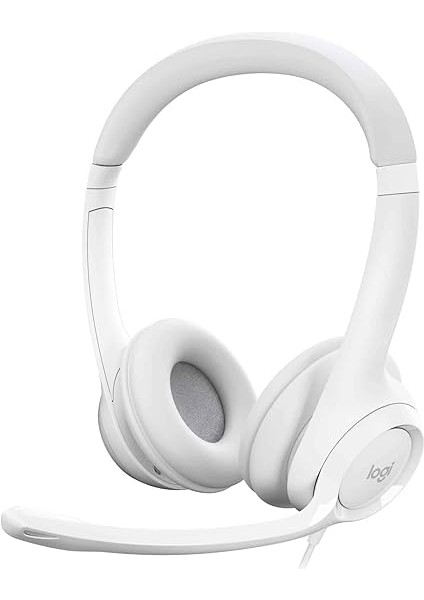 H390 Kablolu Kulak Üstü Mikrofonlu Kulaklık, Dijital Stereo Ses, Katlanabilir Gürültü Önleyici Mikrofon, Kablo Üzeri Denetimler, Beyaz fiyatları