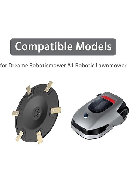 Rsdra-01 Dreame Roboticmower A1 Robotik Çim Biçme Makinesi Için Kesici Disk, Yedek Parçalar 1* Biçme Diski, 6* Bıçaklar fiyatları