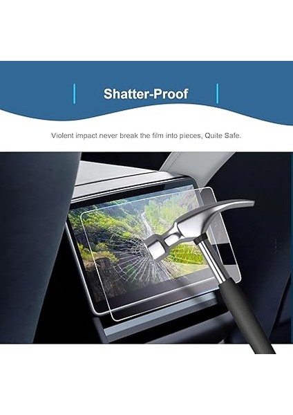 Model Y Juniper Uyumlu 2025 2026 Model 8 Inç Dokunmatik Ekran 9h Nano Ekran Koruyucu fiyatları