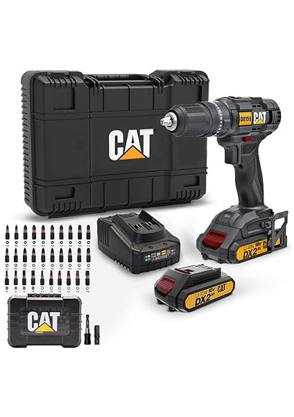 DX155.1SET 18 VOLT/2.0AH Li-Ion Çift Akülü Profesyonel Şarjlı Darbeli Matkap + DA01901 32 Parça Vidalama Uç Seti fiyatları