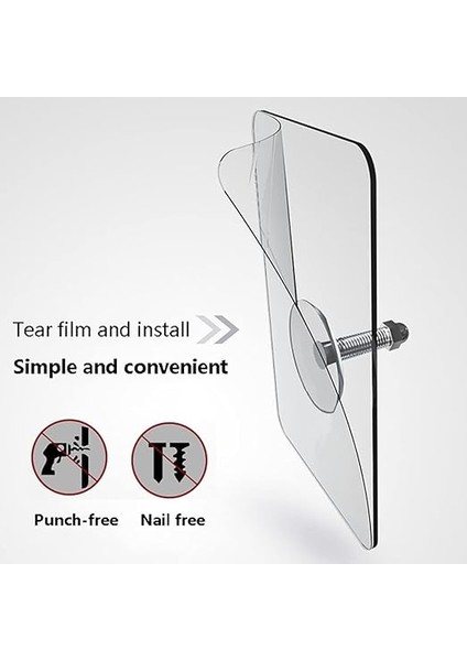 12 Kendinden Yapışkanlı Kanca, Süper Taşıma Kapasitesi, Kendinden Yapışkanlı Vida, Su Geçirmez, Delmeden Duvara Sabitleme, Şeffaf, Kendinden Yapışkanlı Vida Çıkartması, Banyo, Mutfak Için, 7 x 7 cm modelleri