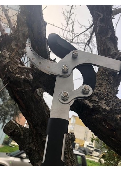Uzatmalı Dal Budama Makası 5cm Ağız Çelik Bıçaklı Ayarlanabilir Sap Uzayan Kollu Makas fırsatları