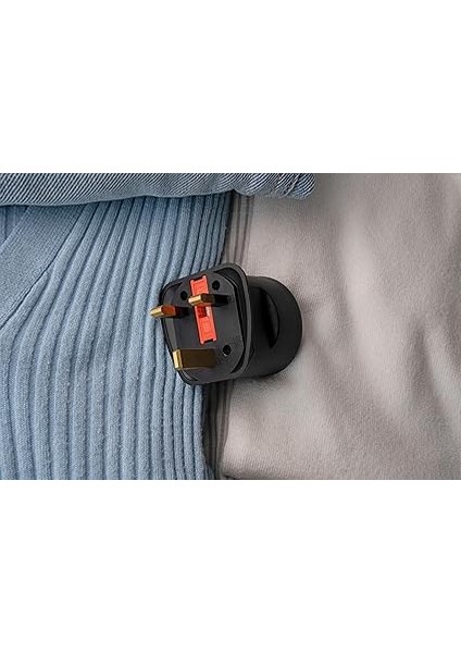 Seyahat Fişi/seyahat Adaptörü (Ingiltere Prizi ve Avrupa Fiş Için Seyahat Prizi Adaptörü) Renk: Siyah fırsatları