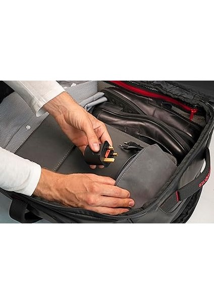 Seyahat Fişi/seyahat Adaptörü (Ingiltere Prizi ve Avrupa Fiş Için Seyahat Prizi Adaptörü) Renk: Siyah indirimleri