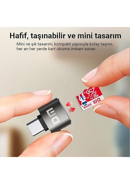 CR037 Type-C Micro Sd Tf Kart Okuyucu - Kompakt Mini Boyutlu Hafıza Kartı Okuyucu Micro Sd Kart Adaptörü fırsatları