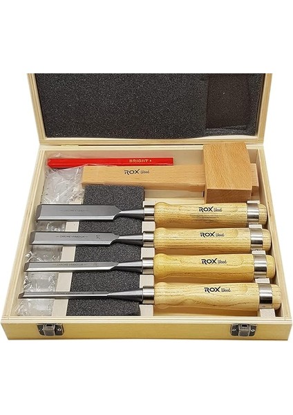 Wood 15399056 8 Parça Ahşap Iskarpela Seti