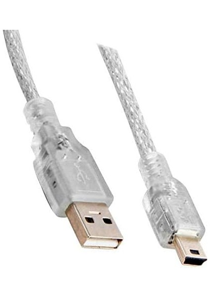 PM-18612 USB 2.0 Şeffaf Mini 5 Pin 3 Metre Kablo * S-Lınk SL-UK53