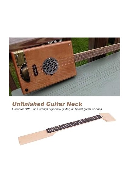 Gitar Boynu, Bitmemiş Akçaağaç Boynu Dıy 3 Veya 4 Teller Puro Kutusu Gitar Bas, Akçaağaç Ahşabı, Dıy Çalışması Için modelleri