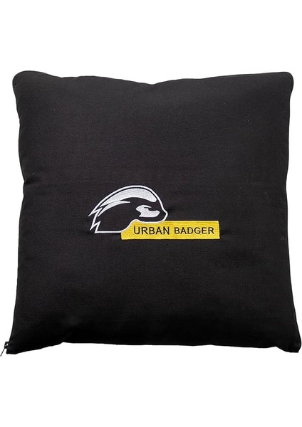 Badger Pratik Battaniye Olabilen Yastık Turuncu Fermuarli Turuncu 2'si Bir Arada (50X50 cm - 145X200 Cm) modelleri