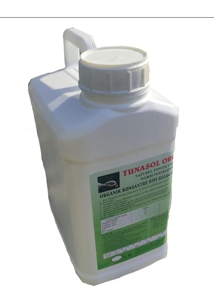 Organik 5 Lt Organik Konsantre Sıvı Solucan Gübresi