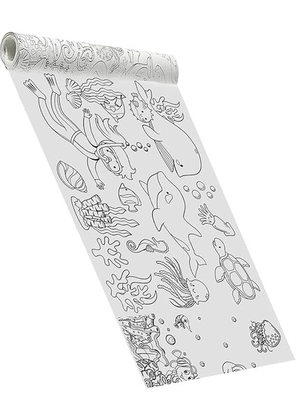 Yaşamı - Okyanus Hayatı - Dev Boyama Kağıdı - Boyama Rulosu - Büyük Boy 5 Metre Uzunluk fırsatları