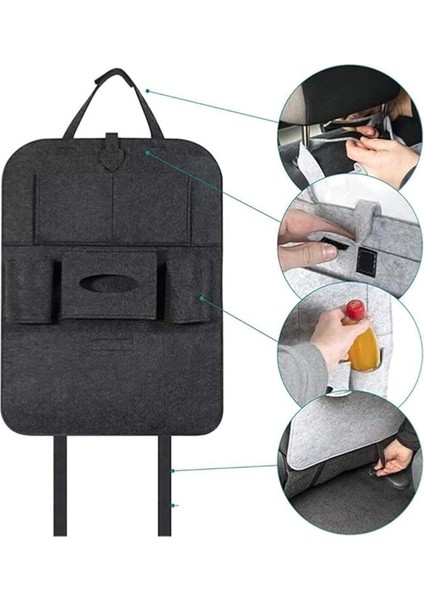 Araç Içi Koltuk Arkası Düzenleyici, Koruyucu Eşya Düzenleyici Oto Koltuk Arkalığı Organizer, Araba Organizer(2 Paket Siyah) modelleri