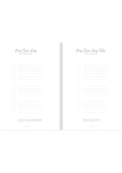 Color 17X24 Keten Noktalı Bullet Journal Defter Denizatı indirimleri