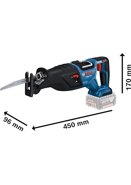 Professional Gsa 185-LI Akülü Panter Testere (18 Volt, 1 x 5,0 Ah Akü, Şarj Cihazı, Ahşapta Kesme Derinliği: 230 Mm, 2.900 Strok/dk, Karton Kutuda) fiyatları