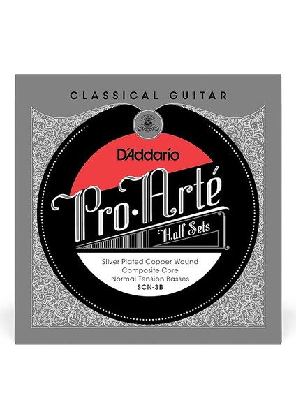 Scn-3b Klasik Gitar Tel Seti, Pro Arte, EJ45C'NIN Bas