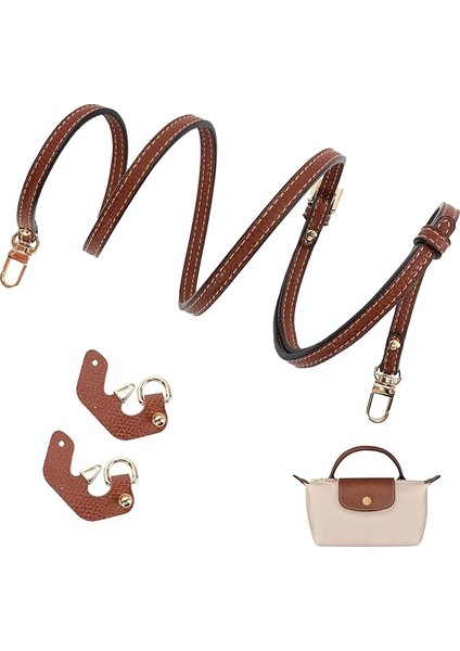 Longchamp Kadın Omuz Askısı, Ayarlanabilir Omuz Askısı, Çanta Için Deri Kayış, Longchamp Mini Bag Straps, Çanta Kayışı Uzatma (Omuz Askısı Genişliği 0,9 Cm)