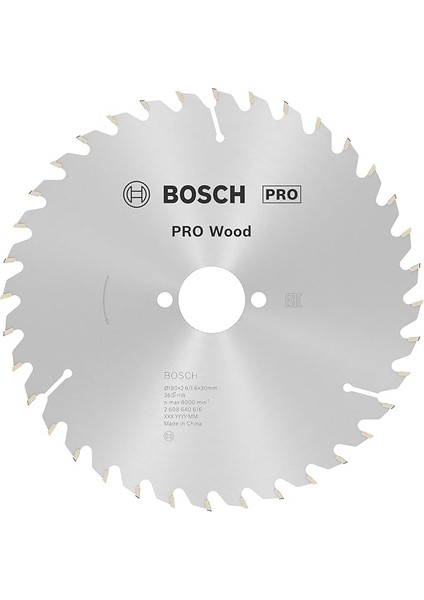 Professional - Optiline Serisi Ahşap Için Daire Testere Bıçağı 190 * 30 mm 36 Diş