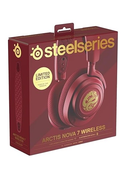 Arctis Nova 7 Kablosuz - Çoklu Platform - Oyun Kulaklığı - Dragon Edition - 2 Set Hoparlör Kapağı - Çift Kablosuz 2,4 Ghz/bluetooth - 38 Saat Pil - Pc, Ps, Mobile, Anahtar fiyatları