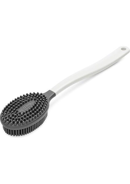Uzun Saplı Silikon Vücut ve Masaj Fırçası – Banyo Lifi | Ergonomik Saplı, Çift Yüzeyli Duş Fırçası (Renk Stok Durumuna Göre Gönderilir)