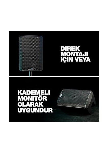 TX308 – 350 W Aktif Pa Hoparlör, 8 Inç Derin Hoparlörlü, Mobil Dj'ler ve Müzisyenler, Küçük Gösteriler, Kutlamalar ve Spor Etkinlikleri Için modelleri