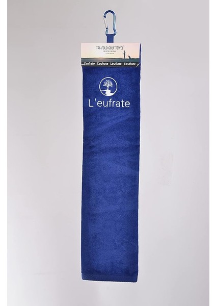 Tri-Fold Golf Havlusu Mavi - Golf Towel Royal Blue