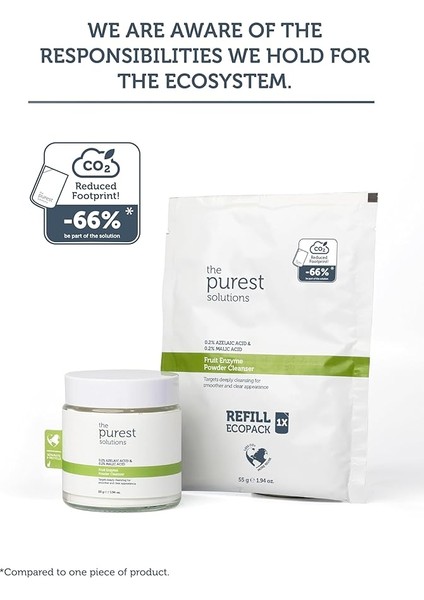 Purest Solutions Refill Ekolojik Yedek Paket Azelaik Asit ve Malik Asit Enzim Toz Temizleyici modelleri
