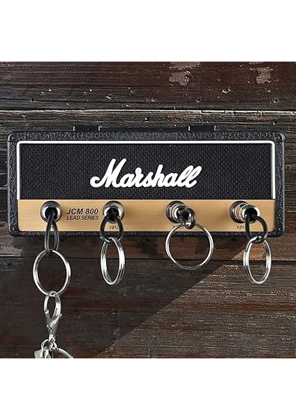 Anahtar Panosu Anahtar Askısı Duvara Montaj, Anahtarlık Jack Rack 2.0 JCM800 Anahtar Kutusu Vintage Gitar Anahtar Kancası Tutucu 4 Gitar Fişli fiyatları